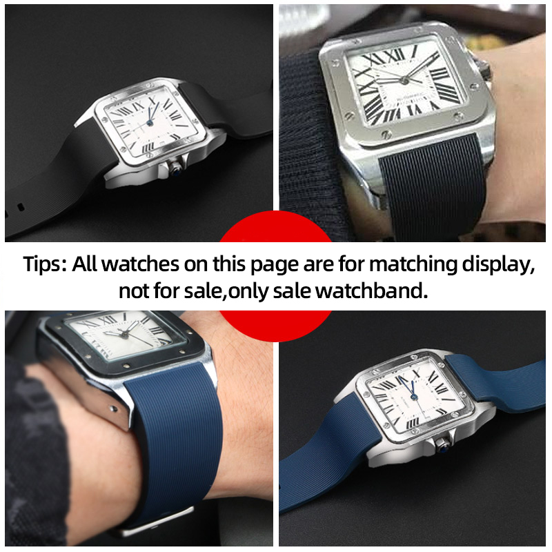 Specjalny gumowy pasek do zega – Cartier Watch Santos recenzja i cena